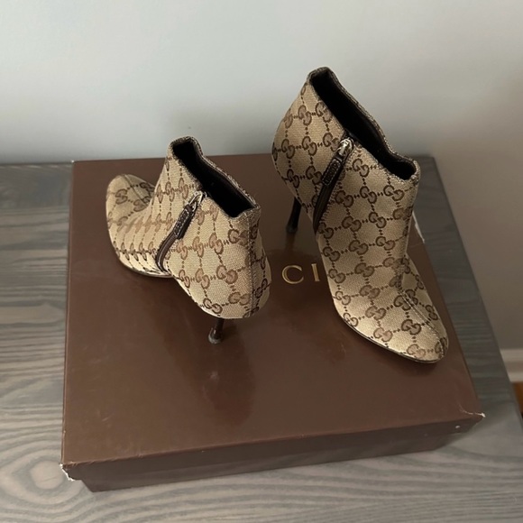 GUCCI GG MONOGRAM ANKLE BOOTS - Picture 7 of 13
